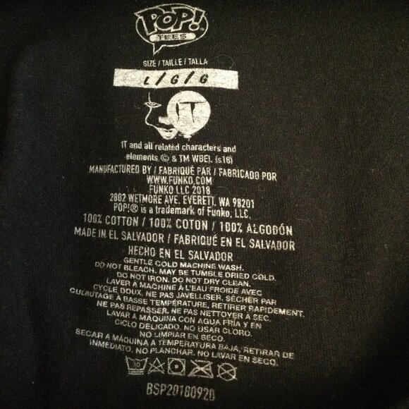 Pop! Tees IT Pennywise t shirt You'll float too graphic Horror movie tee scary c - Picture 6 of 6
